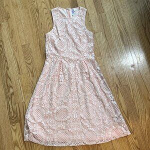 Alya Pink Lace Dress - Size XS